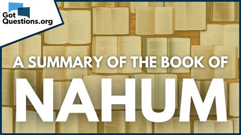 pinahum|Summary of the Book of Nahum .